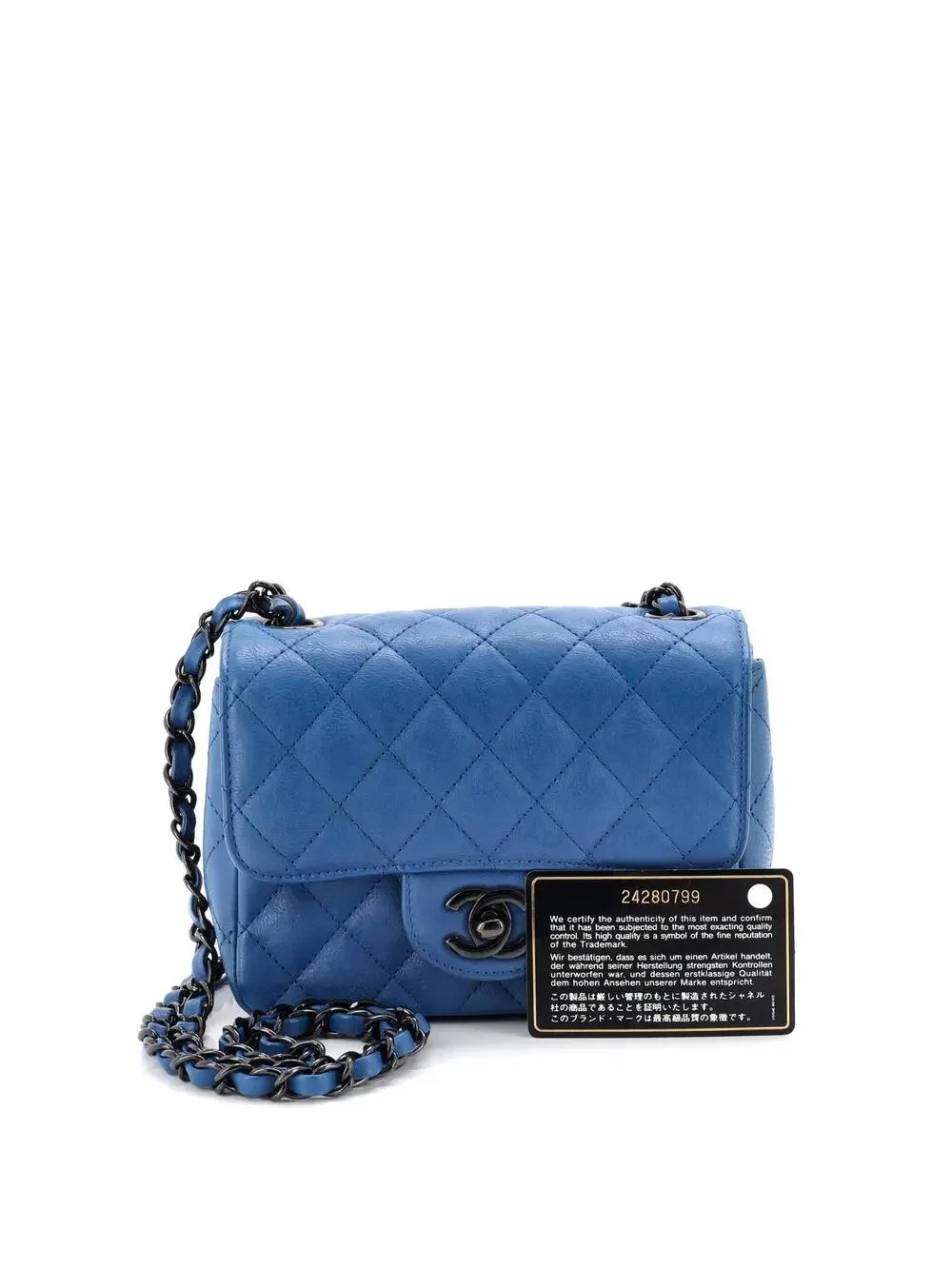 Chanel So Black Square Classic Single #327423C45B